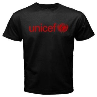 UNICEF Logo Barcelona New Rare Black T Shirt All Size
