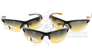 Golfing Sunglasses w/Titanium Alloy Nose Pads.Free Case,Visor Clip 
