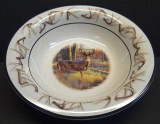 Bass Pro Shops Whitetail Buck Cereal/Soup Bowls