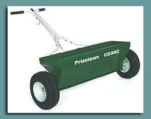 PrizeLawn Lawn Seed Fertilizer Ice Melt Spreader CD36C Drop Spreader 