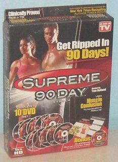 Supreme 90Day System  Complete 10 DVD Set   Get Ripped In 90 Days 