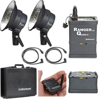   Ranger Quadra Head S Pro Set 2 Flash Heads, Power Pack, EL 10290.1