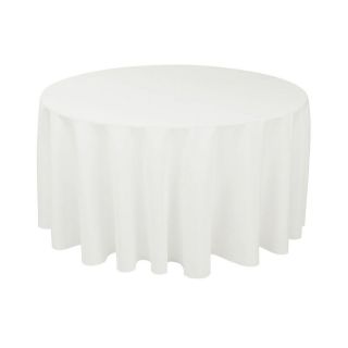 120 in. Round Polyester Tablecloth For Wedding Reception or Kitchen