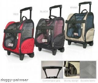   wheeled Dog Backpack Bed Car Seat  airline pet Carrier 4 in1 tote