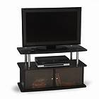 Black TV Stand Flat Screen 36 Inch Television Entertainment Center NEW 