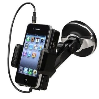 FM Transmitter Car Charger Windshield Mount Holder For New iPhone 5 5G 
