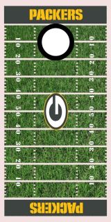 Green Bay Packers Football Field Cornhole Game Decal Set