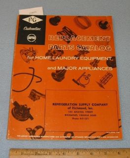 Replacement Parts Catalog for Home Laundry Equipment 1966