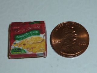 Miniature Food Noodle Soup Box Great Size for Barbie and Blythe size 