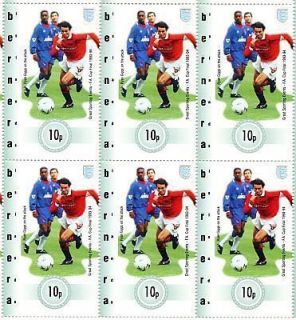 RYAN GIGGS MANCHESTER UNITED Football Stamp Full Sheet