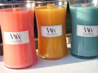 WOODWICK CANDLES IN VARIOUS FRAGRANCES, 22 OZ