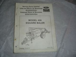 Ford New Holland 426 square baler service parts catalog manual book