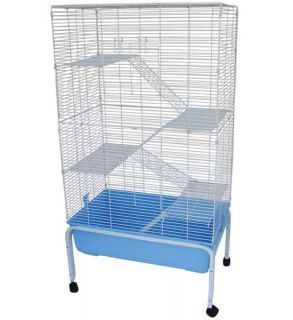Levels Ferret Chinchilla Hamster Cages & Stand Blue