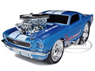 1966 FORD MUSTANG BLUE GASSER MUSCLE MACHINES 1/24 BY MAISTO 32232