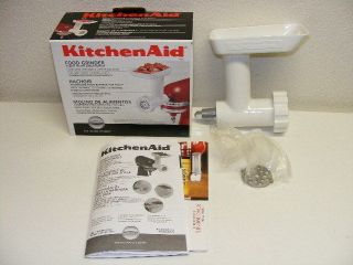 Kitchen Aid Food Grinder Stand Mixer Attachment in Box Excellent FGA