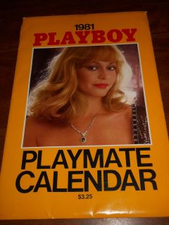 vintage PLAYBOY twelve month calendar 1981 pin up girl w/ mailer 