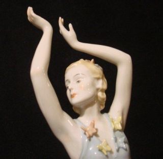  porcelain rosenthal ballerina signed Lore Friedrich gronau 1938 1667