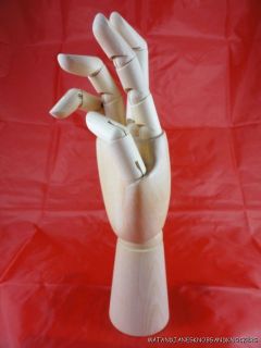 ARTICULATED CARVED WOODEN RIGHT HAND ARTIST MANNEQUIN HAND FINGERS