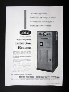 Furnaces High Frequency Induction Heaters 1958 print Ad 