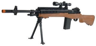 Spring Wood PRO Sniper Rifle M14 FPS 200 Airsoft Gun Assault Rifle W 