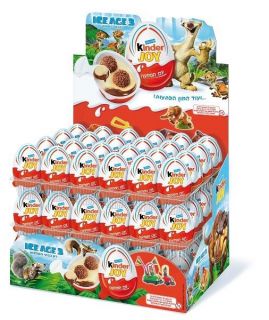   BIG display box 72 KINDER JOY plastic eggs chocolate and toy for kids