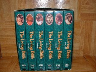 THE LIVING BIBLE 6 VIDEO COLLECTION VHS TAPE NEW TESTAMENT