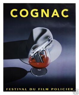 Original Vintage Poster Razzia Cognac Film Festival Crime Noir Cinema 