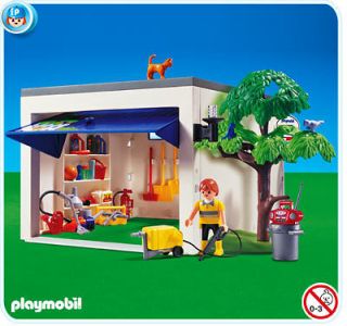 Playmobil Rare set 4318 car garage for any dollhouse, city life series
