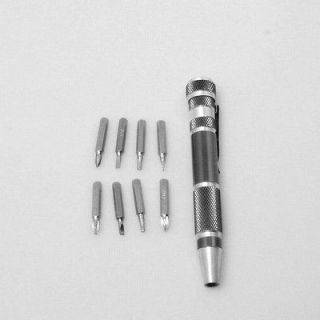 DIY 8IN1 Pocket Pen Style Screwdriver Bit Set T9,T10,PH0,PH1​,PH2 