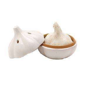 NEW Joie # 31717 Garlic Fresh Terra Cotta Pod Saver Keeper