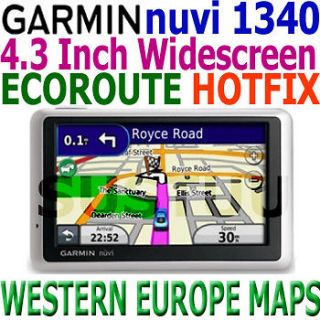 Garmin Nuvi 1340 Sat Nav 4.3 Inch Widescreen UK Ireland & EUROPE 