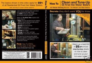 Hot Water Boiler   Beckett Oil Burner   How To DVDs