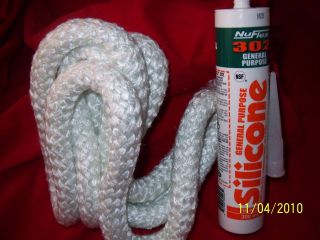 Central Boiler Door Seal Rope KIT with Silicone 1 for CL7260, Pallet 