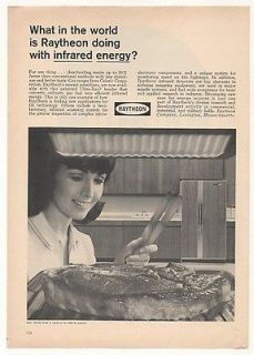 1967 Raytheon Caloric Infrared Energy Gas Range Ad