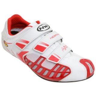 Northwave Aerator 3 Cycling Shoes   White / Red   Size 39