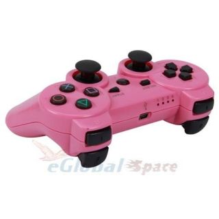 Bluetooth Wireless Game Controller for Sony PS3 Pink 