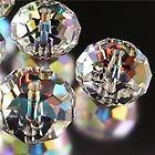 100pcs 6X4mm Clear +AB Crystal Faceted Gems Loose Beads