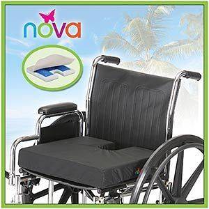 Nova 18 x 16 Coccyx Gel Foam Wheelchair Cushion 3 Thick