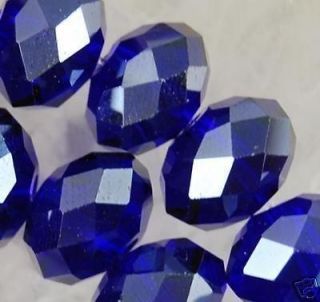100pcs 6mm Blue Swarovski Crystal Gemstone Loose Beads A20