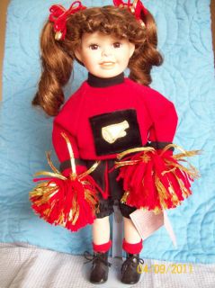 16Doll Cheerleader w/Stand&Tag Traditions Doll Colls Designer Outfit 