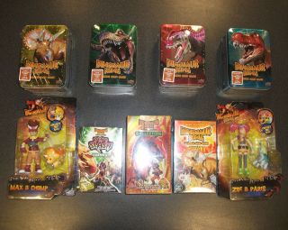 DINOSAUR KING TRADING CARD GAME 6 x BOOSTER PACKS IN COLLECTABLE TIN