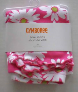 Gymboree Girls Daisy Delightful Pink Flower Bike Shorts Sizes 3M 3T