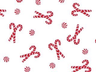   Candy Canes Mints Print Holiday Cello Cellophane Gift Wrap Bags Lot 25
