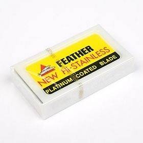 Feather Hi Stainless Double Edge DE Razor Blades Made In JAPAN New 100 