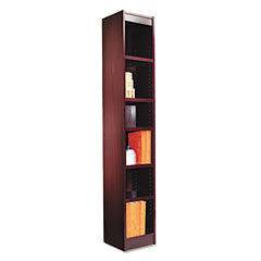 NEW ALERA BCS67212MY Z00881 Narrow Profile Bookcase, Wood Veneer, 6 