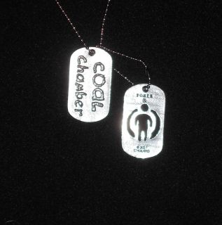 Coal Chamber Pewter Dog Tags   Alchemy Gothic   Discontinued