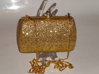 shiny glitter crystals closure evening party clutch bag from hong