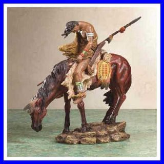 END OF THE TRAIL Indian horse Sculpture Statue figurine