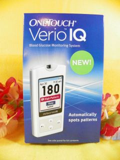 BRAND NEW $74 One Touch Verio IQ Blood Glucose Meter Monitoring System
