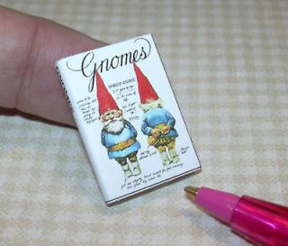 Miniature Gnomes Book, 1/12 Scale DOLLHOUSE Miniatures 1/12 Scale